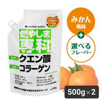 【定期購入エコ配】みかん風味１袋＋選べるフレーバー500g 1袋